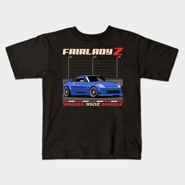 Nissan 350Z JDM Kids T-Shirt by squealtires